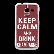 Coque Samsung Galaxy Fresh Keep Calm Drink Champagne Brique