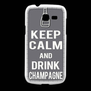 Coque Samsung Galaxy Fresh Keep Calm Drink champagne Gris
