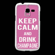 Coque Samsung Galaxy Fresh Keep Calm Drink champagne Rose