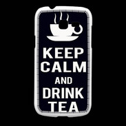 Coque Samsung Galaxy Fresh Keep Calm Drink Tea Noir