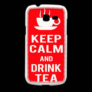 Coque Samsung Galaxy Fresh Keep Calm Drink Tea Rouge