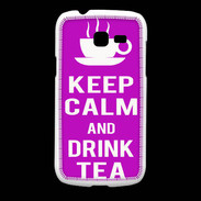 Coque Samsung Galaxy Fresh Keep Calm Drink Tea Violet