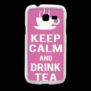 Coque Samsung Galaxy Fresh Keep Calm Drink Tea Rose