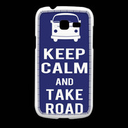 Coque Samsung Galaxy Fresh Keep Calm Take road Bleu