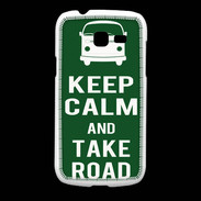 Coque Samsung Galaxy Fresh Keep Calm Take road Vert