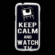 Coque Samsung Galaxy Fresh Keep Calm Watch TV Noir
