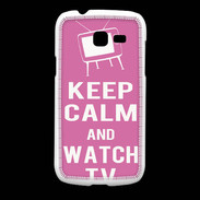 Coque Samsung Galaxy Fresh Keep Calm Watch TV Rose