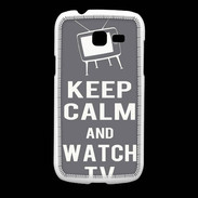 Coque Samsung Galaxy Fresh Keep Calm Watch TV Gris