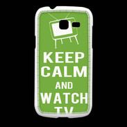 Coque Samsung Galaxy Fresh Keep Calm Watch TV Vert