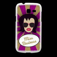 Coque Samsung Galaxy Fresh Miss business Brune