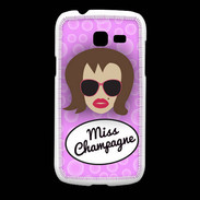 Coque Samsung Galaxy Fresh Miss Champagne Chatain