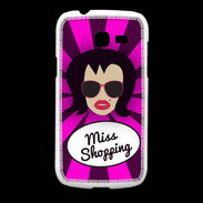 Coque Samsung Galaxy Fresh Miss Shopping Brune