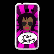 Coque Samsung Galaxy Fresh Miss Shopping Black