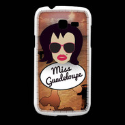 Coque Samsung Galaxy Fresh Miss Guadeloupe Brune