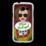 Coque Samsung Galaxy Fresh Miss Portugal Chatain