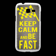 Coque Samsung Galaxy Fresh Keep Calm and Be Fast Gris