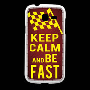 Coque Samsung Galaxy Fresh Keep Calm and Be Fast Rouge
