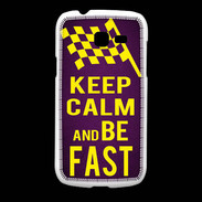 Coque Samsung Galaxy Fresh Keep Calm and Be Fast Violet