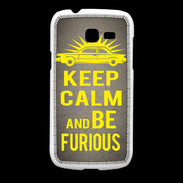 Coque Samsung Galaxy Fresh Keep Calm and Be Furious Gris