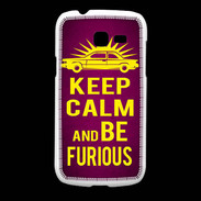 Coque Samsung Galaxy Fresh Keep Calm and Be Furious Rose