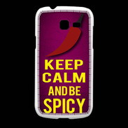 Coque Samsung Galaxy Fresh Keep Calm and Be Spicy Rose