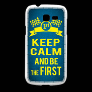 Coque Samsung Galaxy Fresh Keep Calm and Be the First Bleu