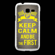 Coque Samsung Galaxy Fresh Keep Calm and Be the First Gris