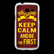 Coque Samsung Galaxy Fresh Keep Calm and Be the First Rouge