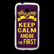 Coque Samsung Galaxy Fresh Keep Calm and Be the First Violet