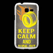Coque Samsung Galaxy Fresh Keep Calm and Burn Out Gris