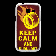 Coque Samsung Galaxy Fresh Keep Calm and Burn Out Rouge