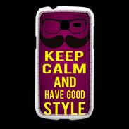 Coque Samsung Galaxy Fresh Keep Calm and Have a good Style Rose