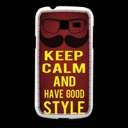 Coque Samsung Galaxy Fresh Keep Calm and Have a good Style Rouge