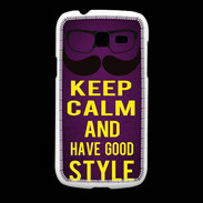 Coque Samsung Galaxy Fresh Keep Calm and Have a good Style Violet