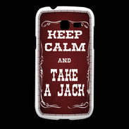 Coque Samsung Galaxy Fresh Keep Calm and Take Jack Rouge