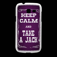 Coque Samsung Galaxy Fresh Keep Calm and Take Jack Violet