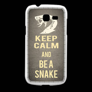 Coque Samsung Galaxy Fresh Keep Calm and Be a Snake Gris