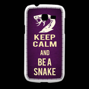 Coque Samsung Galaxy Fresh Keep Calm and Be a Snake Violet