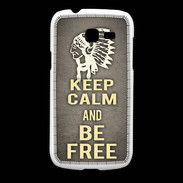 Coque Samsung Galaxy Fresh Keep Calm and Be Free Gris