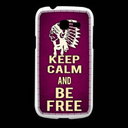 Coque Samsung Galaxy Fresh Keep Calm and Be Free Rose