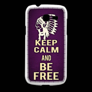 Coque Samsung Galaxy Fresh Keep Calm and Be Free Violet
