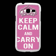 Coque Samsung Galaxy Fresh Keep Calm and Carry on Rose