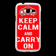 Coque Samsung Galaxy Fresh Keep Calm and Carry on Rouge