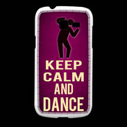 Coque Samsung Galaxy Fresh Keep Calm and Dance Rose