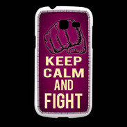 Coque Samsung Galaxy Fresh Keep Calm and Fight Rose
