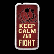 Coque Samsung Galaxy Fresh Keep Calm and Fight Rouge