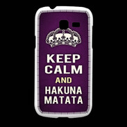 Coque Samsung Galaxy Fresh Keep Calm and Hakuna Matata Violet