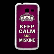 Coque Samsung Galaxy Fresh Keep Calm and Miskine Rose