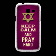 Coque Samsung Galaxy Fresh Keep Calm and Pray jewish Rose
