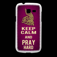 Coque Samsung Galaxy Fresh Keep Calm and Pray Muslim Rose